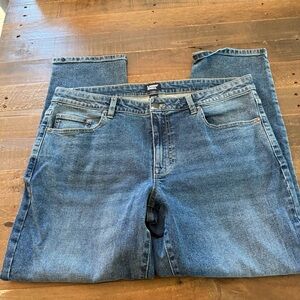 Lands' End Men's Relaxed Fit Blue Jeans 30” inseam